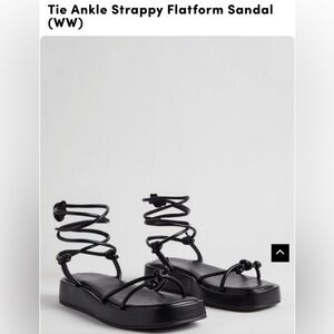 Torrid Tie Ankle Flatform Sandle